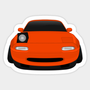 Miata lava orange Sticker